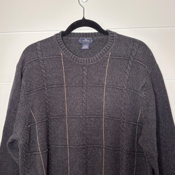 Dockers' 100% Cotton men's crew neck dark grey sweater size XL - Picture 2 of 13